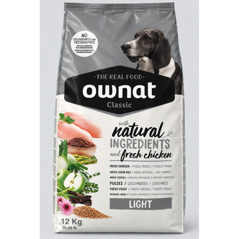 Croquette chien light