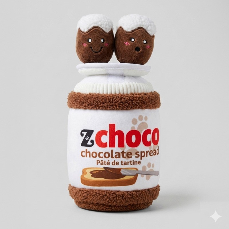 Jouet chien Nutella qui couin