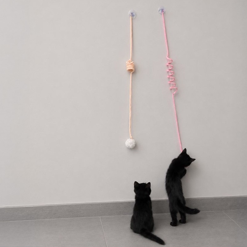 Jouets muraux chat ressorts lot 2 | Toutou et minou 67