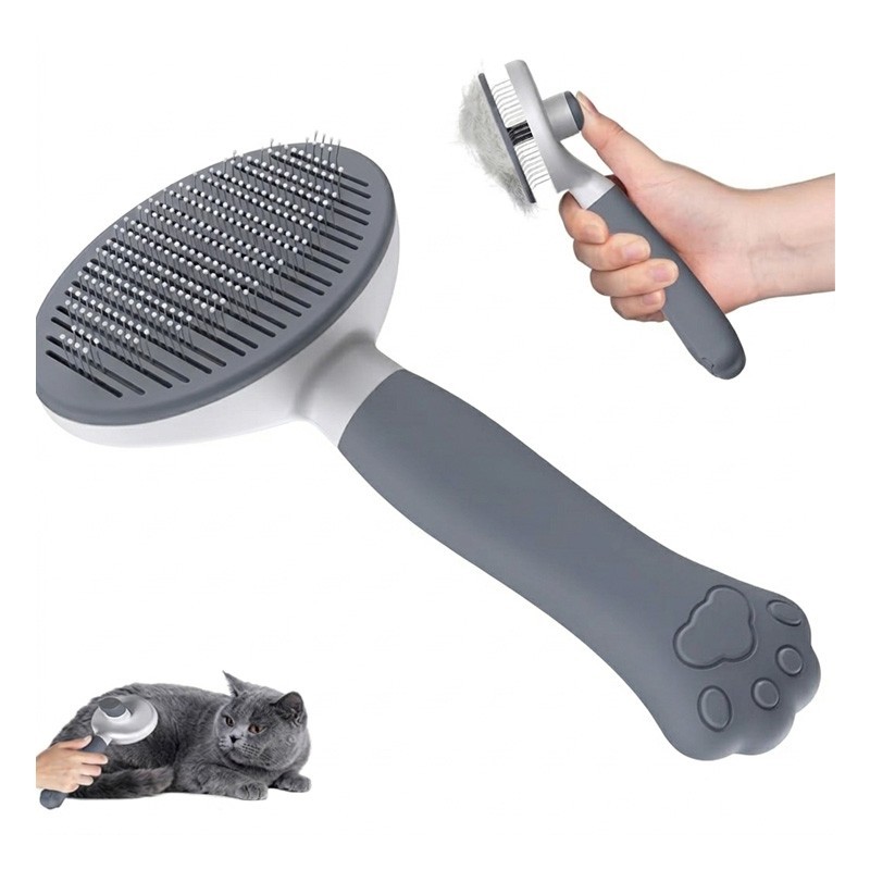 Brosse  chat - Nettoyage en un clic