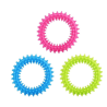 circulaire de 9,5 cm x 9,5 cm - rose - bleu - vert