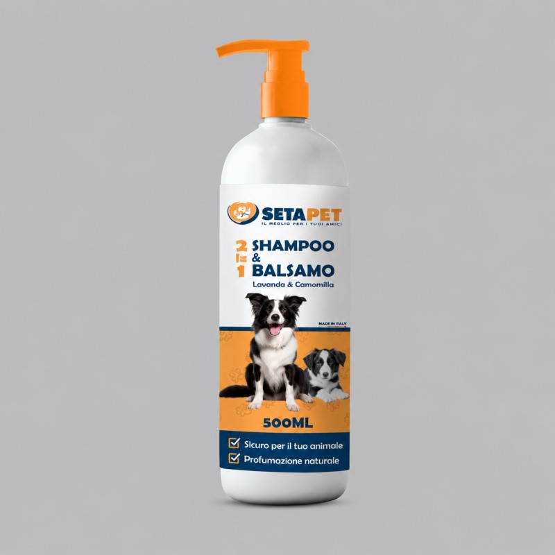 Shampooing & Baume 2-en-1 pour chien – 500 ml
